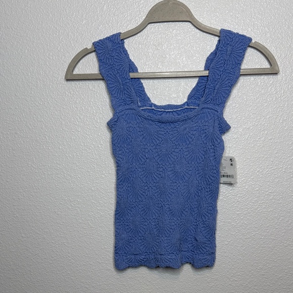 NWT Free People Intimately Love Letter Cami Pool Blue M/L - Picture 2 of 5